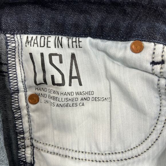 7 for all Mankind Y2K Low-Rise Bootcut Jeans Women's 29" Raw Hem USA Kimmie - Picture 13 of 14